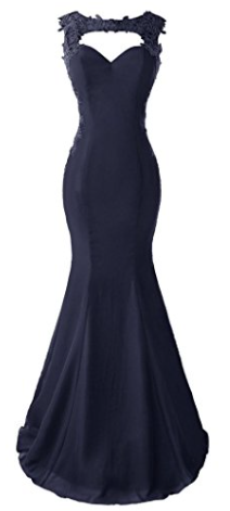 WOMENS MERMAID PROM DRESS LACE